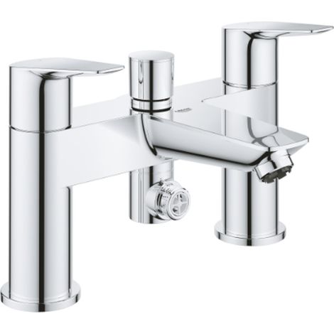 Bauedge Deck 2H Bath Shower Mixer Chrome - 25217001 - Stylish and Functional