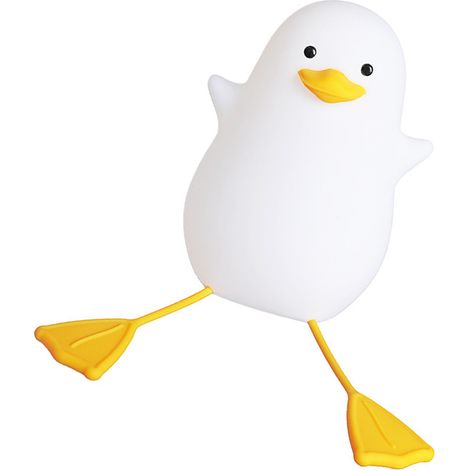 Niedliche LED-Nachtlampe mit Touch-Steuerung, USB-Ladefunktion und Handyhalterung – Enten-Nachtlampe (1/5)