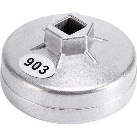 74mm 14 Flte En Aluminium Filtre Huile Clé Socket Remover Outil 903 Couleur Argent pour BMW Audi Benz (1/4)