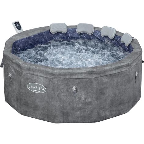 Bestway Spa semi rigide rond Lay-Z-Spa Carrara Smart AirJet Thermacore avec WiFi 4-6 personnes (1/5)