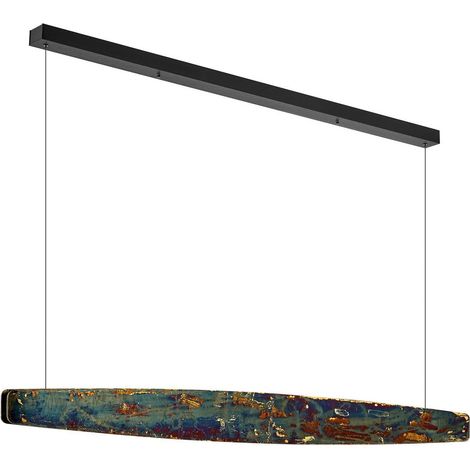 LED Lámpara colgante 'Persida' (Industrial) en Dorado hecho de Metal e.o. para Salón & Comedor (1 llama,) de Rothfels  lámpara colgante, lámpara, lámpara de techo, lámpara de techo, lámpara colgante