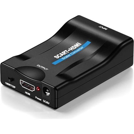 1 convertisseur tension Peritel vers HDMI, 1080p, adaptateur vidéo audio haute définition pour TV HD, lecteur DVD, décodeur satellite et box TNT (1/5)