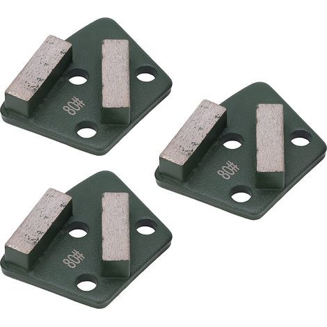 3 Pièces Diamant Meulage Chaussures Trapèze Diamant Meulage Béton Sol Coupe pour Meuleuses 2 Lues Dents Vert (1/4)