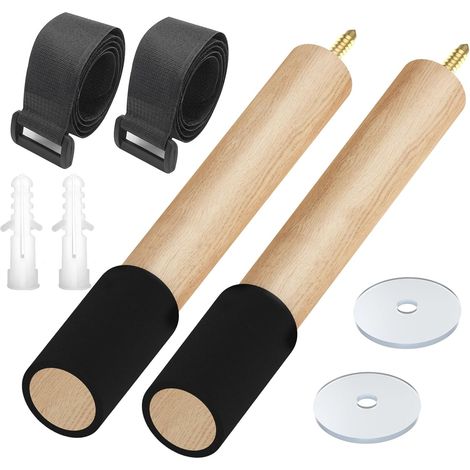 Support Mural pour Vélo, Bois Support Velo, Capacité de Charge de 22 kg, Accroche velo Mural pour Vélo de Route, VTT et Vélo électrique (30CM) (1/5)