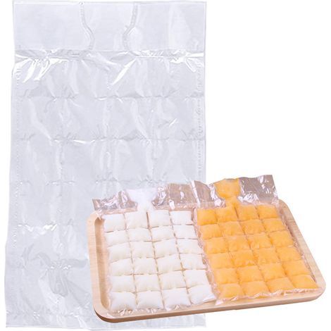 10 lots de sacs à glaçons jetables, empilables, moules à glaçons faciles à démouler, 2400 glaçons