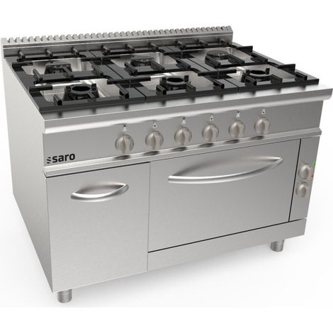 Cuisinière gaz - 6 feux - Four électrique - 42.2 kW - LQ/CUG6NE - Saro
