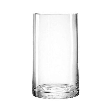 Jarrón Leonardo Wazon Novara cónico transparente 26 cm