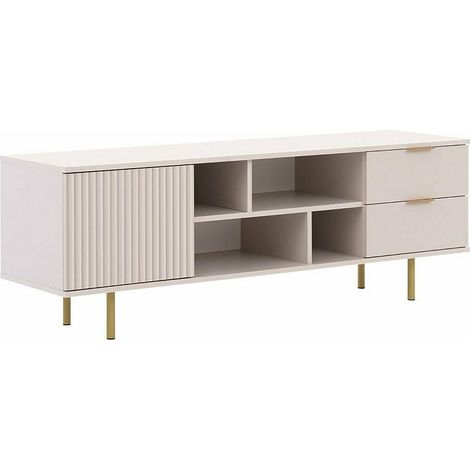 Meuble TV Virdomi 105, Cachemire, Le nombre de portes: 0, Nombre de tiroirs: 0, 150x52x41cm (1/5)