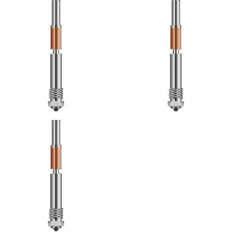 Lot de 3 buses bimétalliques de 0,4 mm pour QIDI Plus4 avec isolation céramique intégrée, conception à démontage rapide. (1/5)
