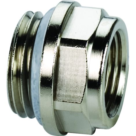 Bouchon de réduction simple F10705 standard, laiton nickelé, G 2000 / 2 MxG 3/8 F