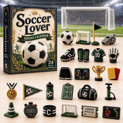 Calendrier avent sport 2026 2D football boîte surprise collector