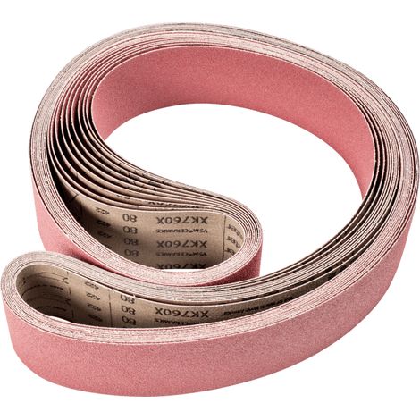 PFERD TOOLS Keramikkorn Schleifband BA 75x2000mm CO80 höchster Abtrag auf Stahl mit Bandschleifer 10 Stk (1/4)