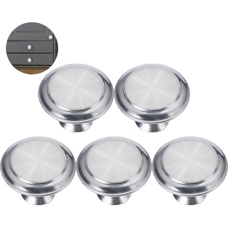 Lot de 2/10 boutons de meuble, boutons de tiroir, poignée en alliage de zinc mat, boutons de commode, poignées de tiroir, boutons de porte, boutons pour tiroirs de commode (1/5)