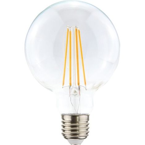 Ampoule LED Globe 125 mm – 7W – 720 lm – 2200 K – Verre Clair – Filament Déco