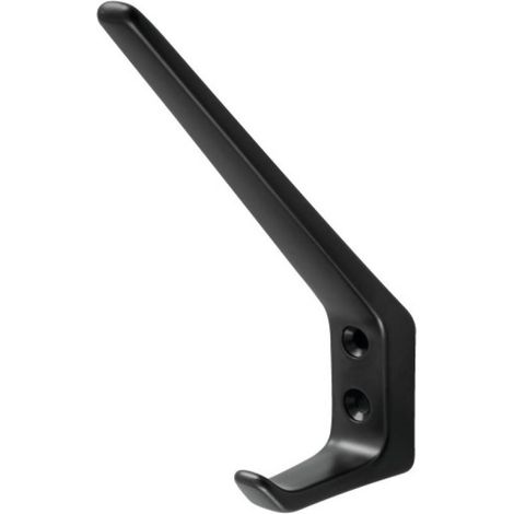 Porte-manteaux aluminium 2 têtes type 30 finition noir - HERMETA (1/2)