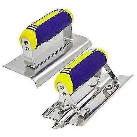 Machine à rainurer le béton à main, lame en acier inoxydable, jeu d'outils en 2 pièces, outil de traitement des bords du béton (1/5)