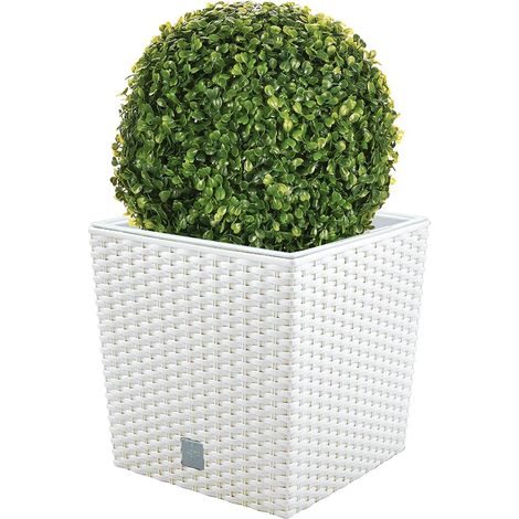 Flowerpot Set 32 litri con becher per Plantare in bianco 33 x 33 x 33 cm + BOJ Diametro a sfera 27 cm