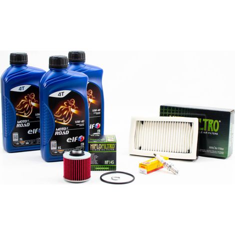 Kit Révision Filtres Bougies pour YAMAHA XT 600 E de 1991 à 1995 - ELF MOTO 4 ROAD 10w40 3L