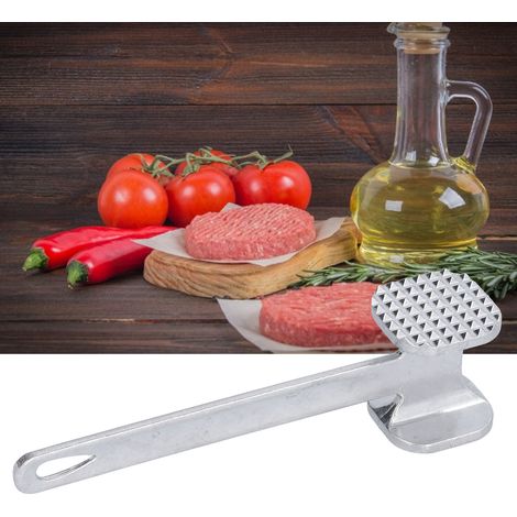 Doppelseitiger Steakzartmacher, Küchengerät zum Zartmachen von Fleisch, aus Zinklegierung. (1/5)