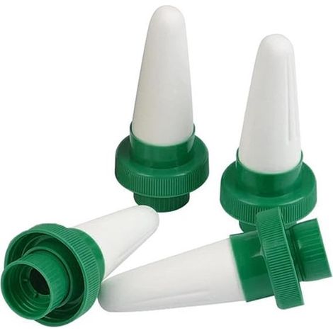 pièces - Goutteurs d'eau - Système d'irrigation - Système de goutte à goutte automatique pour Plantes - céramique et plastique - 1144 cm - blanc, vert - pour jardin, plantes d'intérieur, fleurs (1/5)