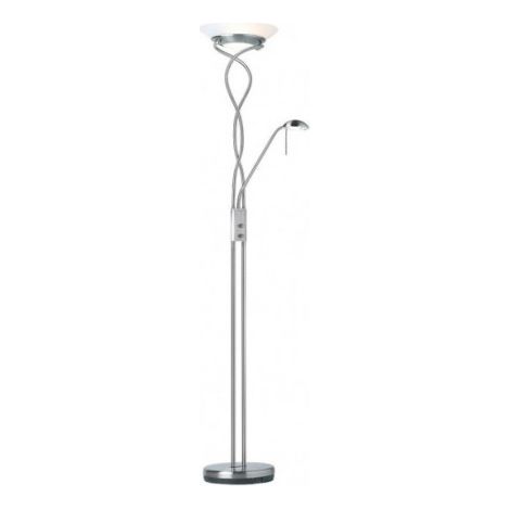 Endon Monaco - Lampadaire Mère et Enfant Chrome Satiné, Verre Opale, G9 (1/5)