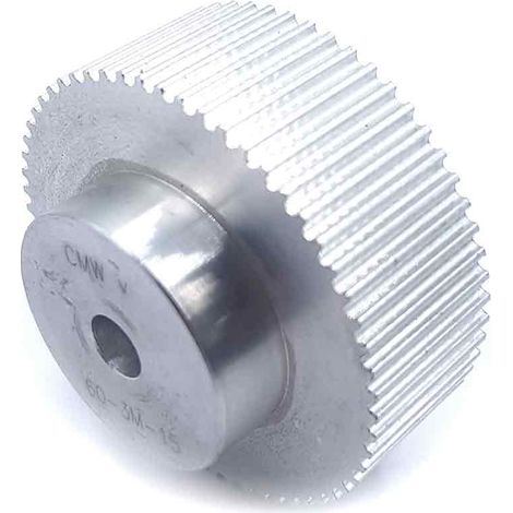 Poulie dentée moyeu plein PD3M60-15