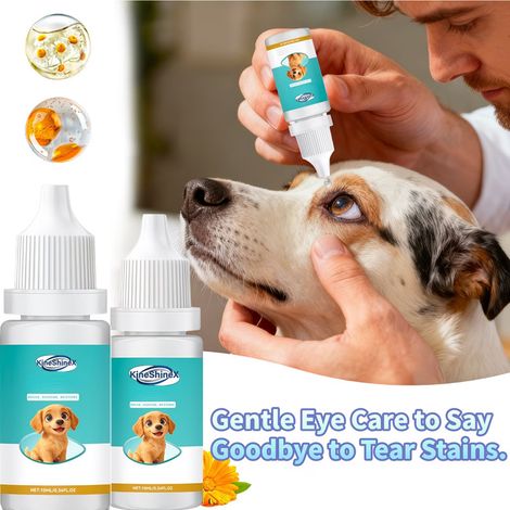 Kineshinex Augenpflege und Tränenfleckenentfernungslösung für Katzen und Hunde – Tägliche Augenpflege und Reinigung (1/5)