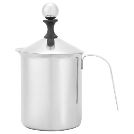 800 ml Milchkännchen aus Edelstahl – Ein langlebiger und ergonomischer Milchaufschäumer für Kaffee und Cappuccino, ideal für den privaten oder professionellen Gebrauch. (1/4)