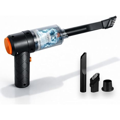 Mini Aspirateur à Main Sans Fil Voiture, Bureau et Maison Aspirateur et Souffleur sur Batterie Ramasse Miette de Table Rechargeable par USB-C Petit Aspirateur Portable (1/4)