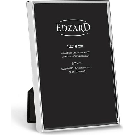 Cadre Photo Argenté Brillant 13 x 18 cm avec Protection Anti-Ternissement et 2 Attaches - PANGIVO (1/3)