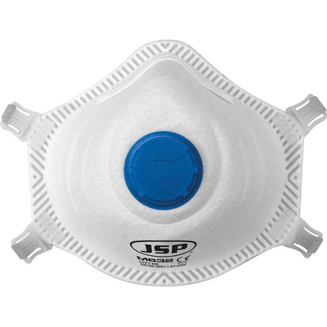 JSP – Masque FFP3 jetable avec valve – Lot de 10 – Protection contre poussières fines et fumées – Norme EN 149 FFP3 – Ajustement confortable