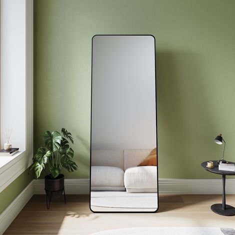 SONNI Moderne Standspiegel mit Abnehmbarem Ständer, Ankleidespiegel für Verschiedene Dekorationsstile, Wandhängend oder Vertikal, 1600 x 600 x 30 mm (1/5)