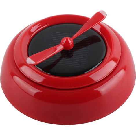 (Exclusivité Asie du Sud-Est) Porte-parfum rotatif solaire pour voiture, en plastique solide - Air Combat II M - Rouge (1/5)