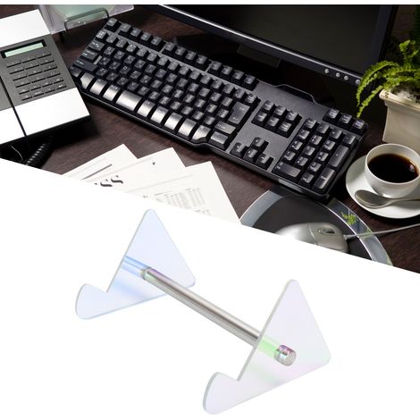 Repose-clavier acrylique démontable pour organisateur de bureautique, rack de stockage pour affichage monocouche de claviers mécaniques. (1/5)