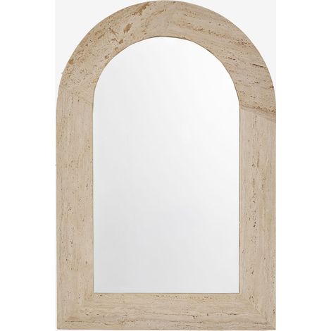 SKLUM Wandspiegel aus Naturstein Alune 60 x 90 cm Travertine (1/5)