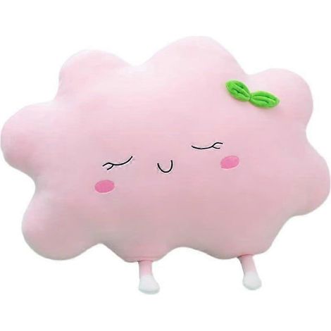 Sonnenförmiges Kissen, niedliches Sitzkissen, weiches Plüschkissen für die Heimdekoration, Geburtstagsgeschenk für Kinder und Mädchen (35 cm, rosa) (1/5)