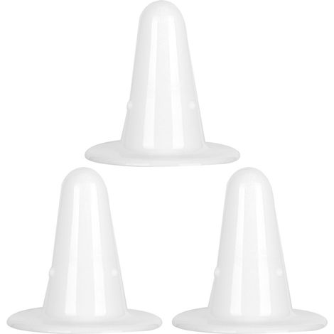 Faux mamelon dur en plastique de vache blanche, 3 pièces, accessoire de Machine à traire pour bétail sain et sûr (1/5)