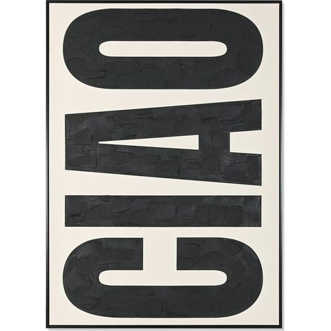 Tableau moderne abstrait noir et blanc peinture sur toile - Noir profond et blanc éclatant (1/5)