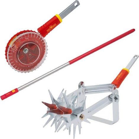 Wolf Garten Handle 142cm ZMI15 Multi Change & DAS Soil Miller & EAM Seed Sower