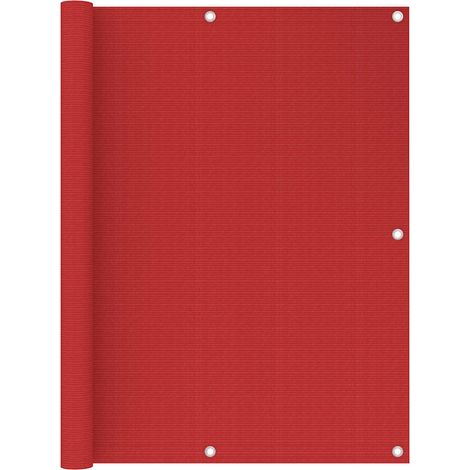 Brise vue pour balcon - Brise vent Écran de jardin Rouge 120x400 cm PEHD BV678523 - BonneVie (1/5)