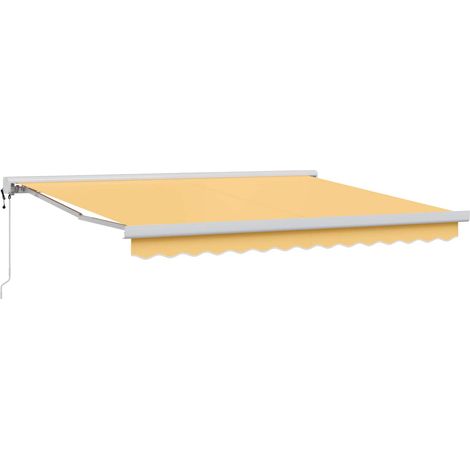 Maison Exclusive - Tenda retrattile Sabbia 450 × 300 cm Tessuto e Metallo (1/4)