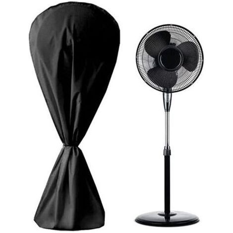 Lntyq Housse de ventilateur imperméable à l'eau et à la poussière pour ventilateur électrique Pour intérieur et extérieur,14575cm (noir) (1/5)