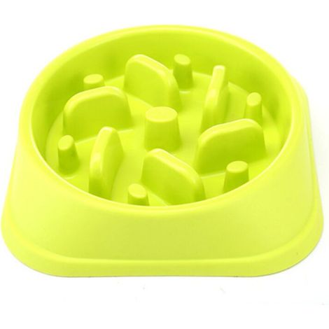 labyrinthe anti-dérapant un bol à nourriture pour animaux de compagnie favorise une nutrition saine et une digestion lente verte (1/5)