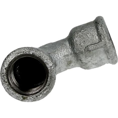 Raccord en fonte malléable coude court 1/2’’ FF/FF