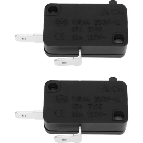2er-Pack Mikroschalter, kompatibel mit Saniflo, Saniplus, Sanipro und Sanitop Zerhacker 16 A 125 V 250 V, Toilettenersatzteil (1/4)