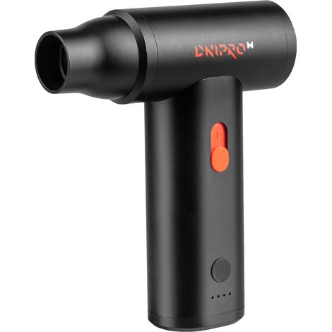 Dnipro-M Soplador de Aire a Batería, 35 m/s, Motor Brushless 110.000 rpm, 0,26 kg, Multifunción: Soplar, Aspirar e Inflar, USB-C, Limpieza PC, Coche y Jardín, TJF-36