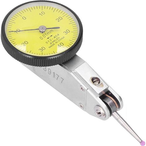 Indicateur à cadran de 32 mm, haute sensibilité, à levier, avec sonde rubis 0‑0,8 mm (1/5)