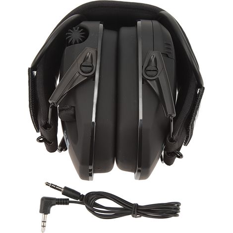 GARRYFIZH Casque anti-bruit, pliable, noir, usage extérieur (1/5)