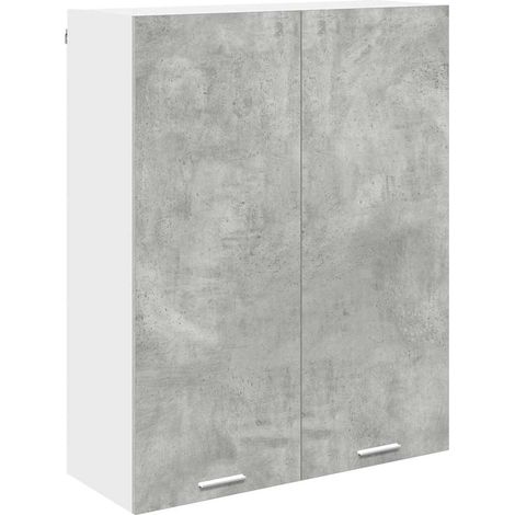 Maison Exclusive - Armadio pensile con porta Grigio cemento 80 x 31 x 100 cm