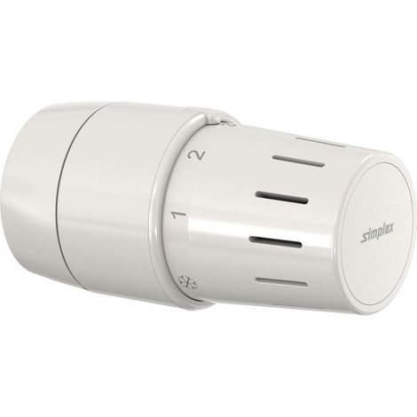 Flamco Testa termostatica standard TC-S3 bianca attacco a morsetto con posizione zero, F35342